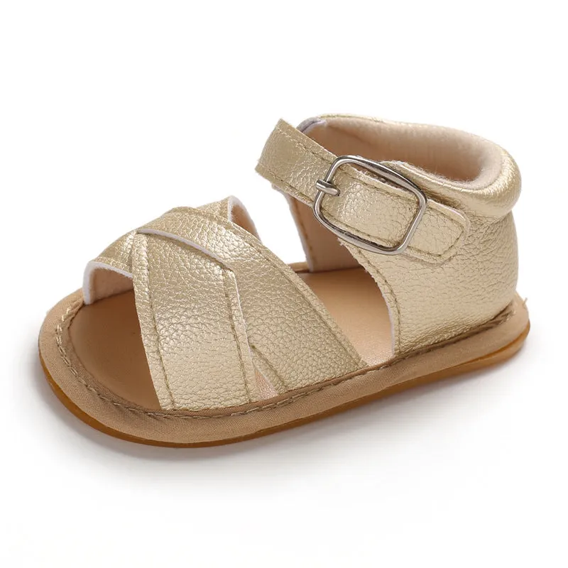 0-1 Year Old Men's And Women's Baby Shoes Non-slip Oxford Sole 0-12 Months Baby Sandals