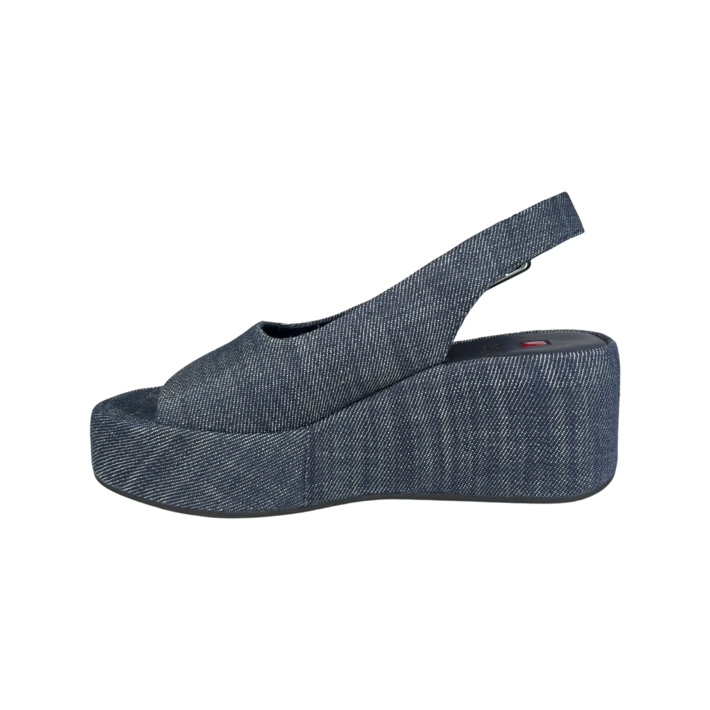 102519 Denim Platform Sandal