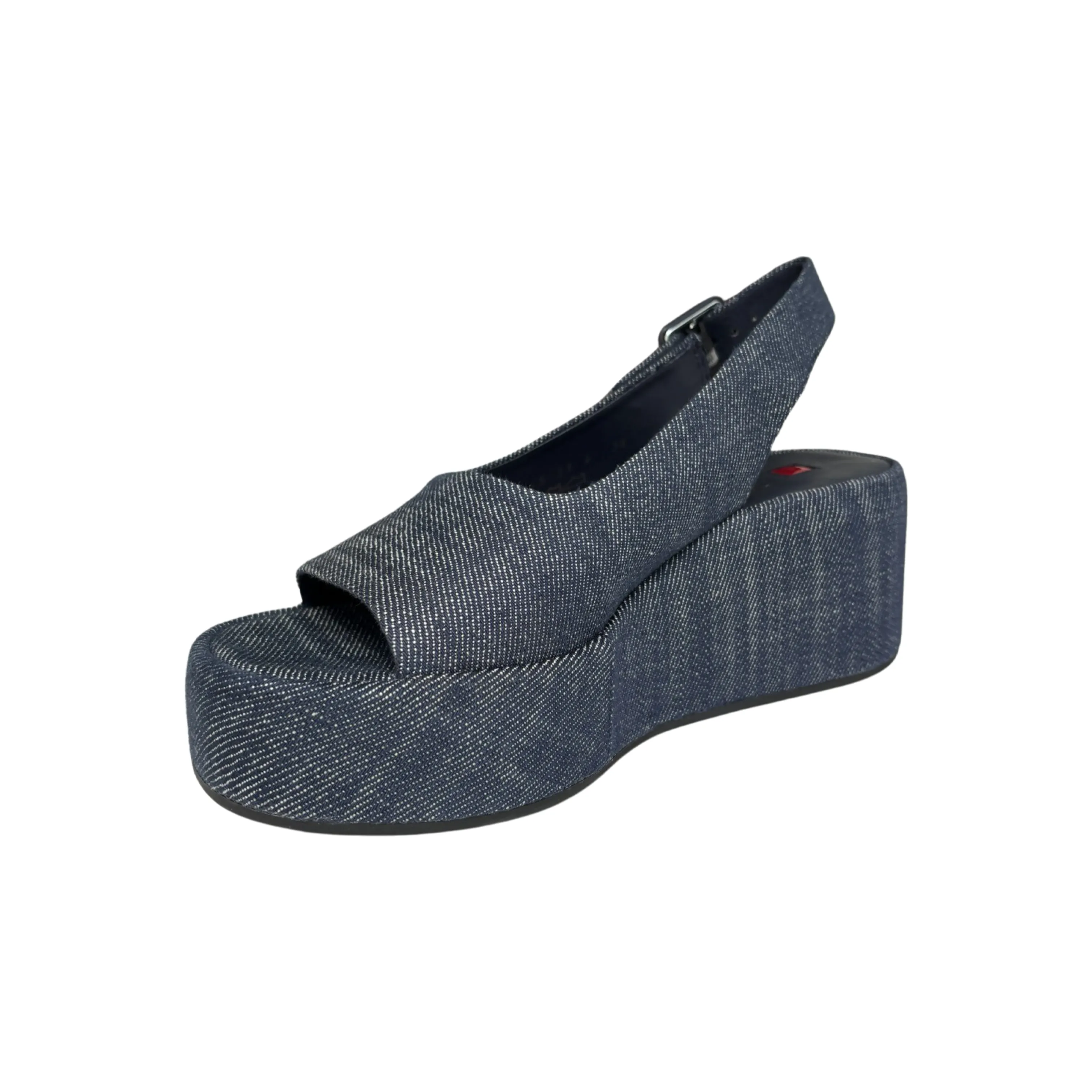 102519 Denim Platform Sandal