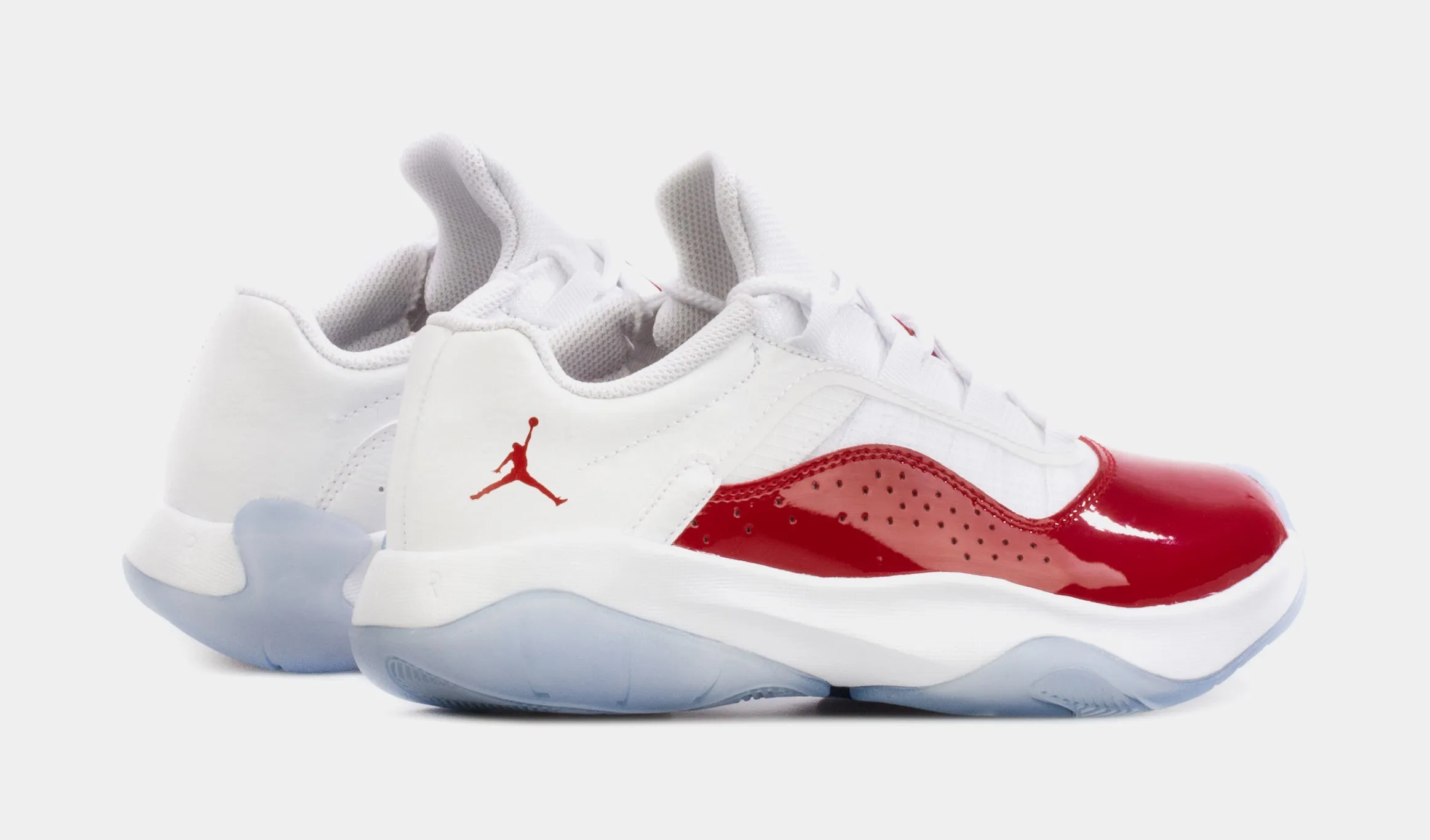 Air Jordan 11 CMFT Low Grade School Basketball Shoes (White/Red)