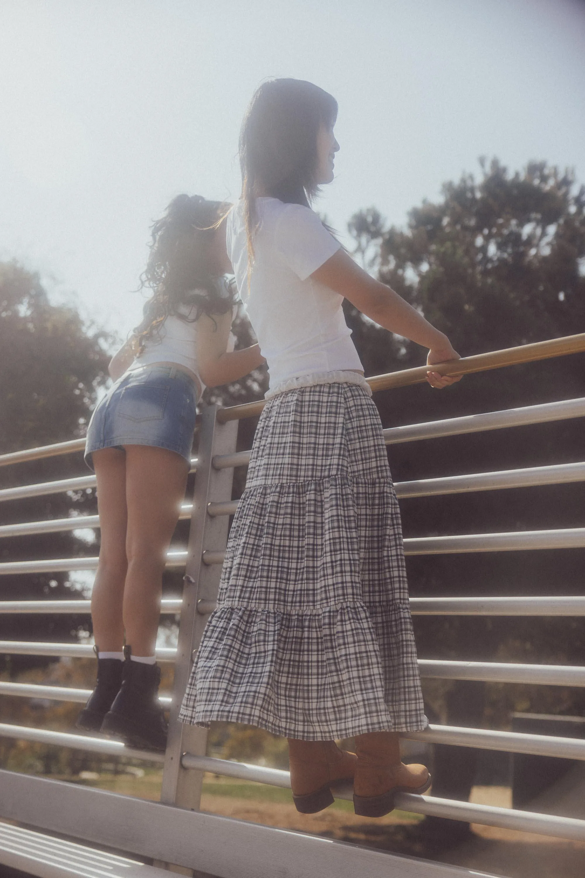 Amalie Plaid Maxi Skirt