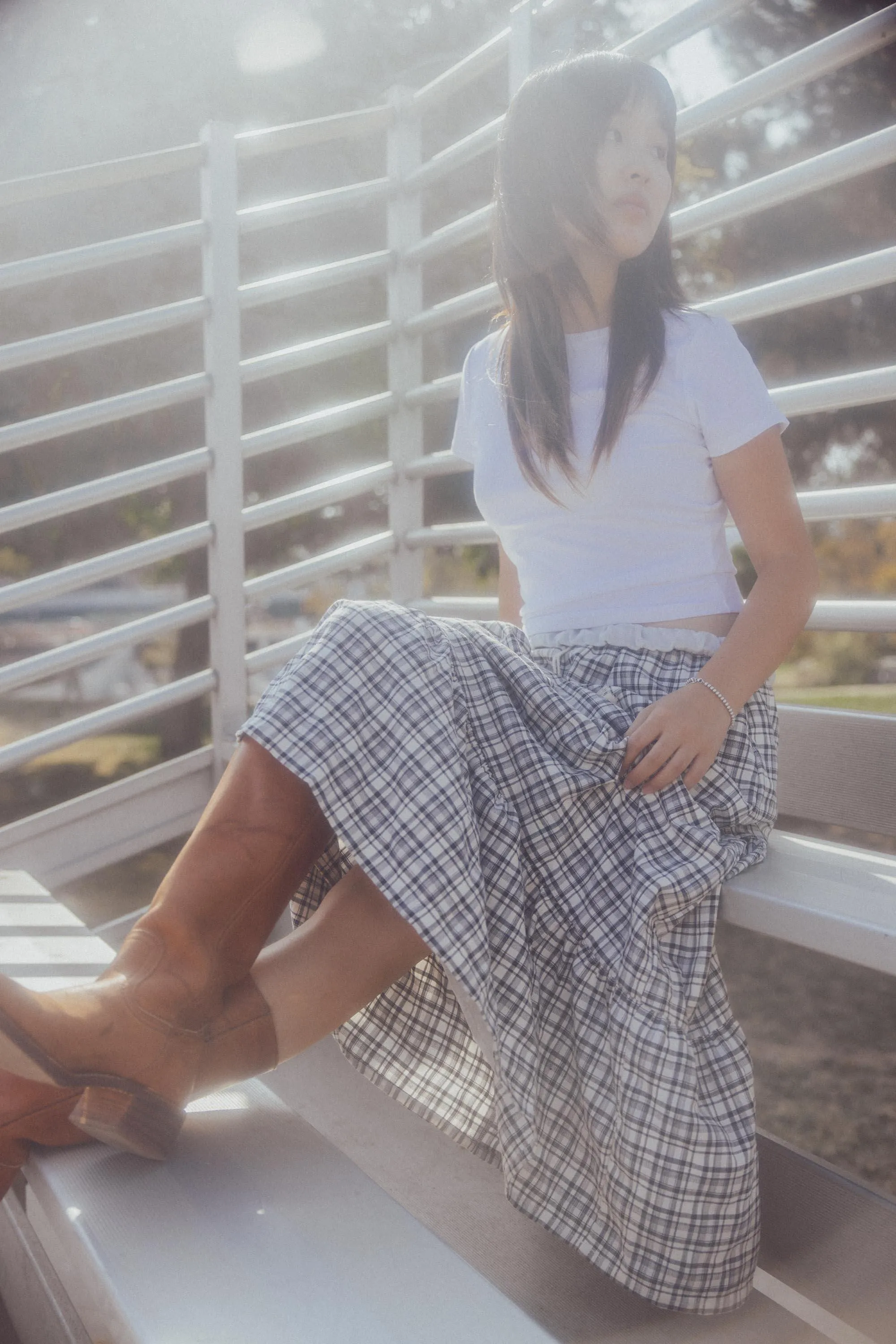 Amalie Plaid Maxi Skirt