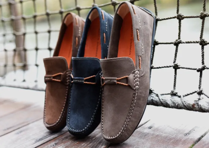 Bermuda Nubuck Braided Bit Loafers - Navy