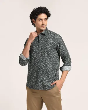 Casual Blue Printed Shirt - Flam