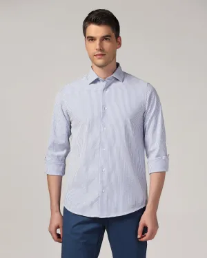 Casual Blue Stripe Shirt - Taffy