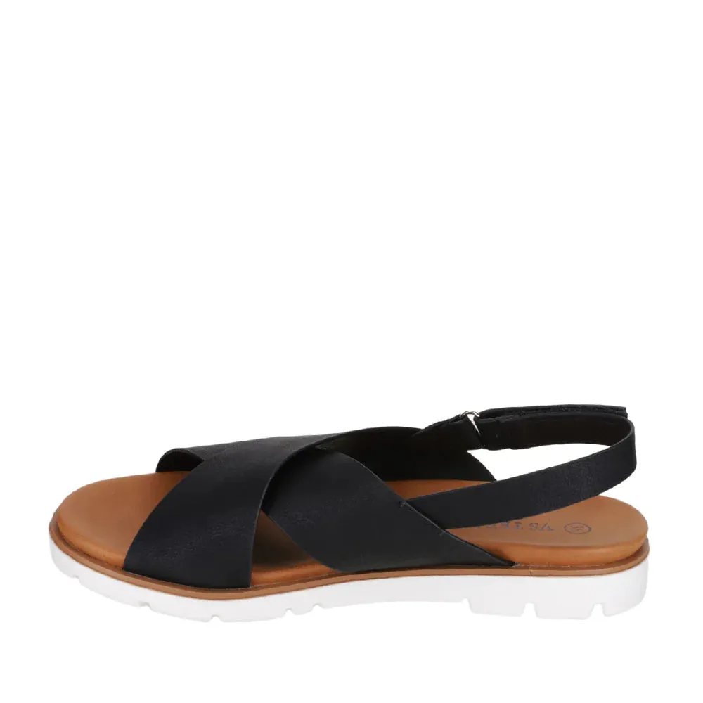 CC Resorts VS Treads Yadra Black Sandal Vegan