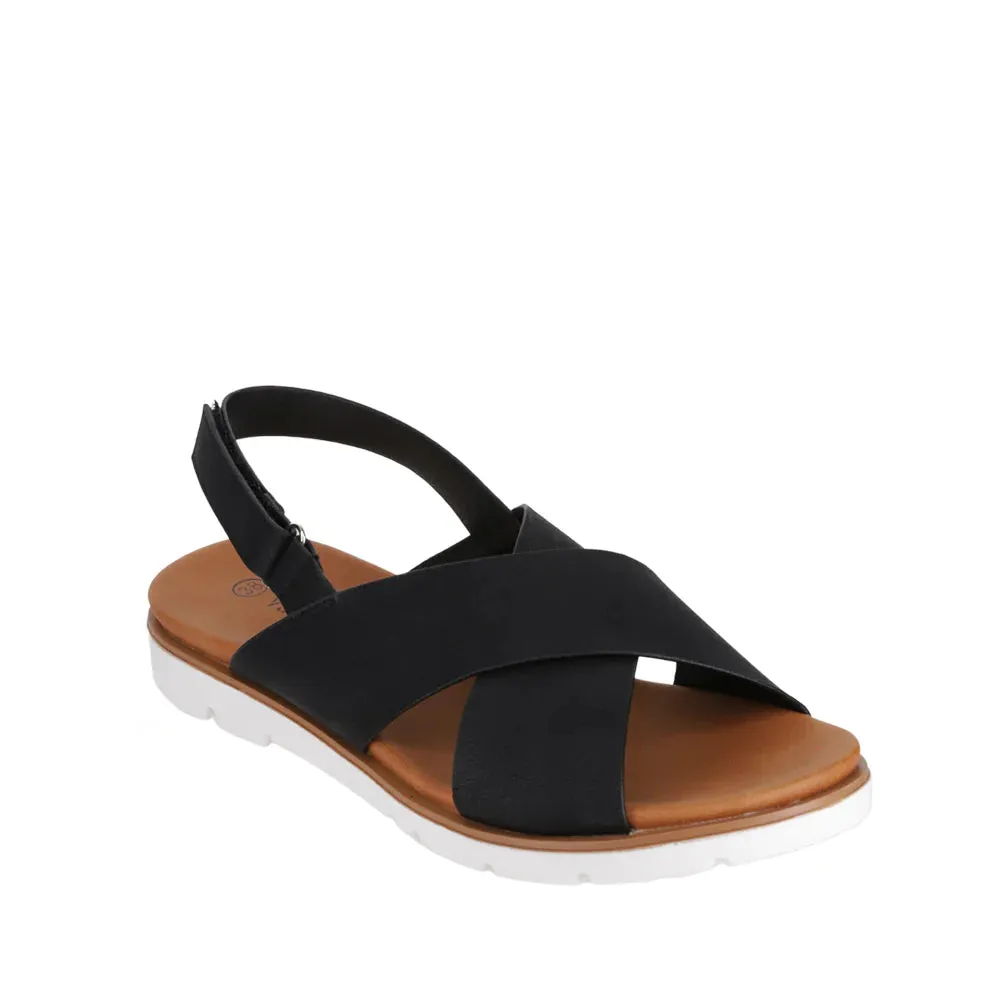 CC Resorts VS Treads Yadra Black Sandal Vegan