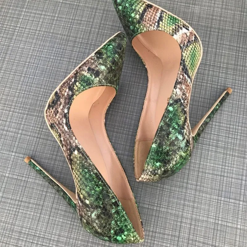 CrocChic Camo Pointed Toe High Heel Pumps