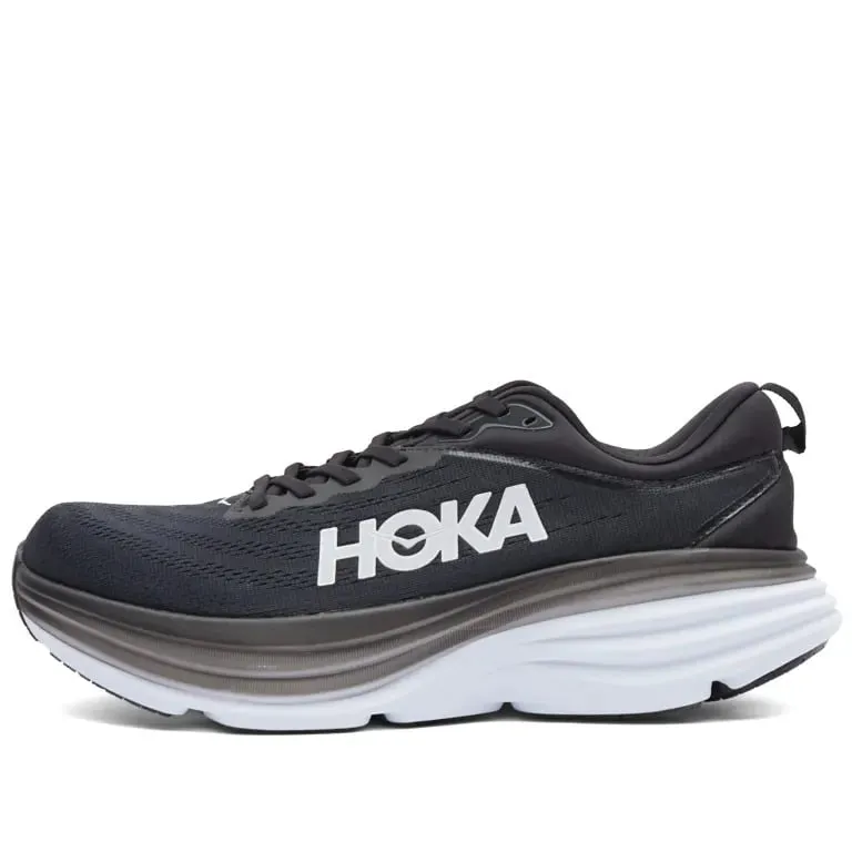 Hoka One One M Bondi 8 sneakers, black, white