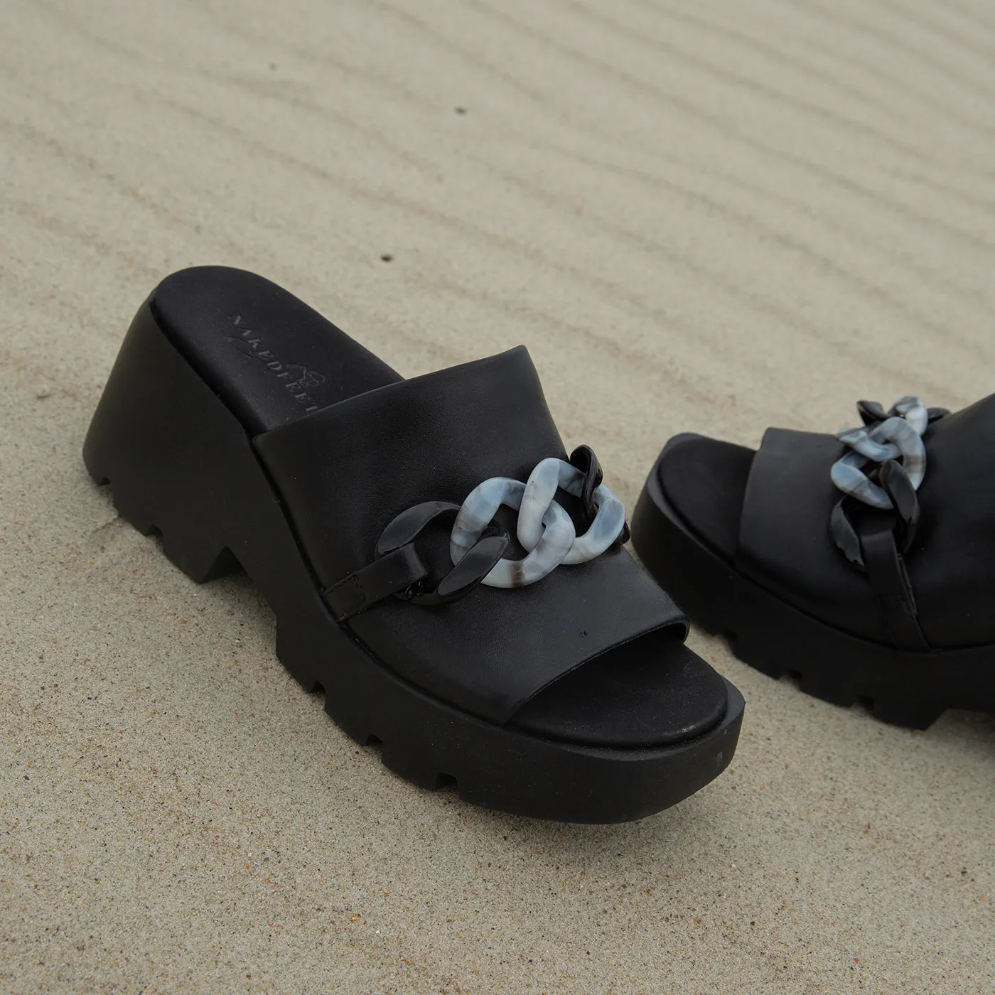 ISO in BLACK Platform Sandals