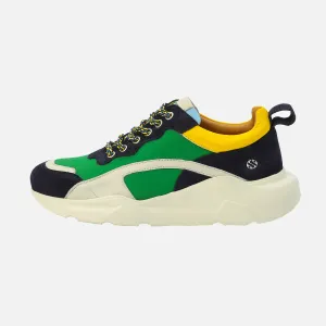 IZZI platform sneaker men - green multi