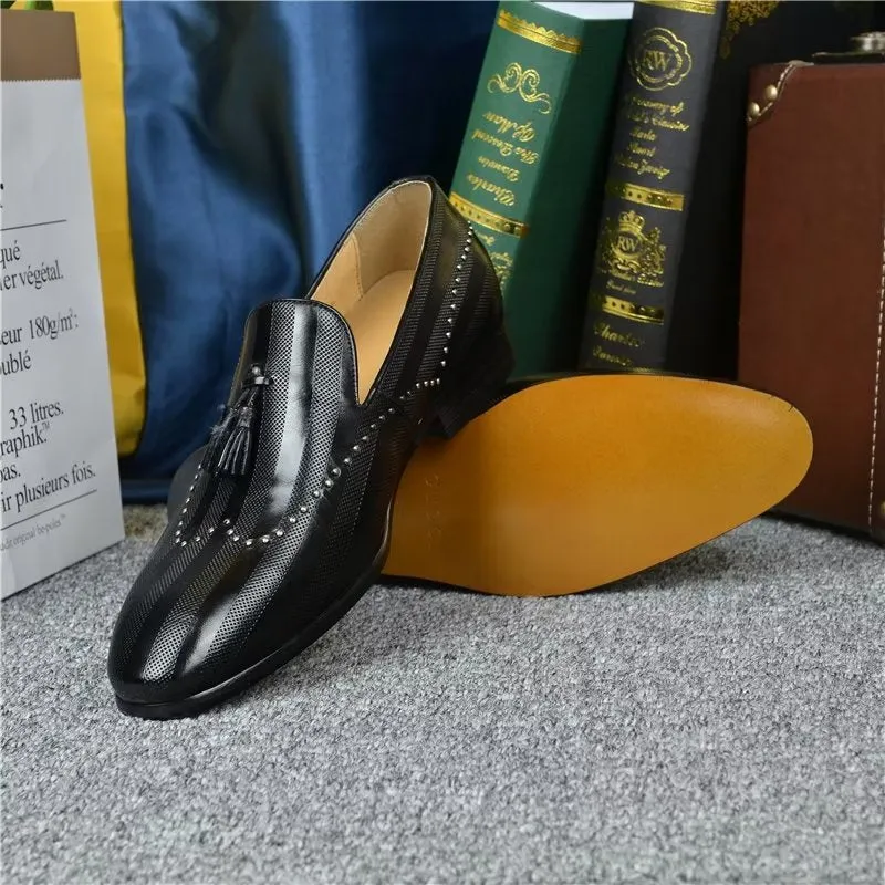 LuxeTex Exotic Tassel Loafers