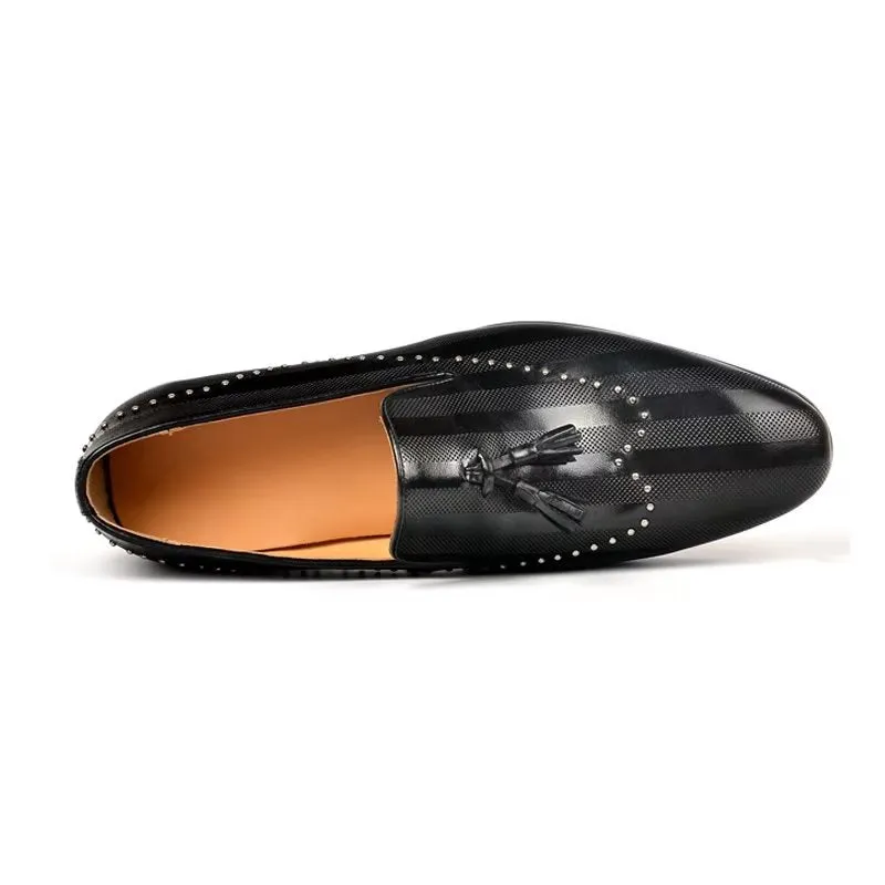 LuxeTex Exotic Tassel Loafers