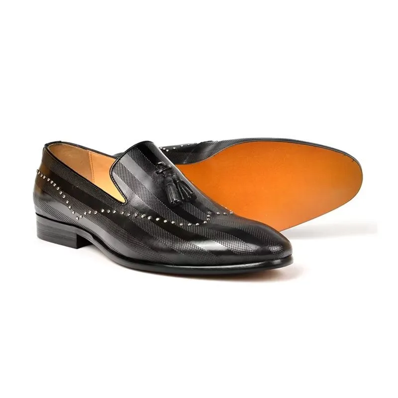 LuxeTex Exotic Tassel Loafers