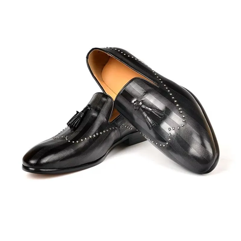 LuxeTex Exotic Tassel Loafers