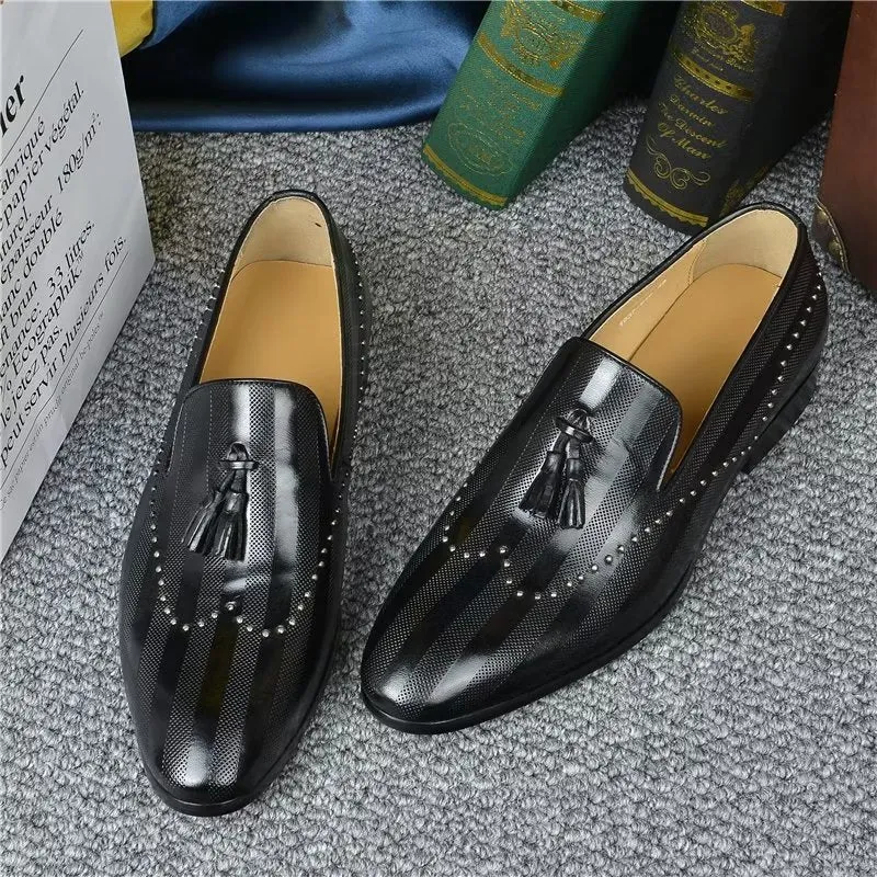 LuxeTex Exotic Tassel Loafers