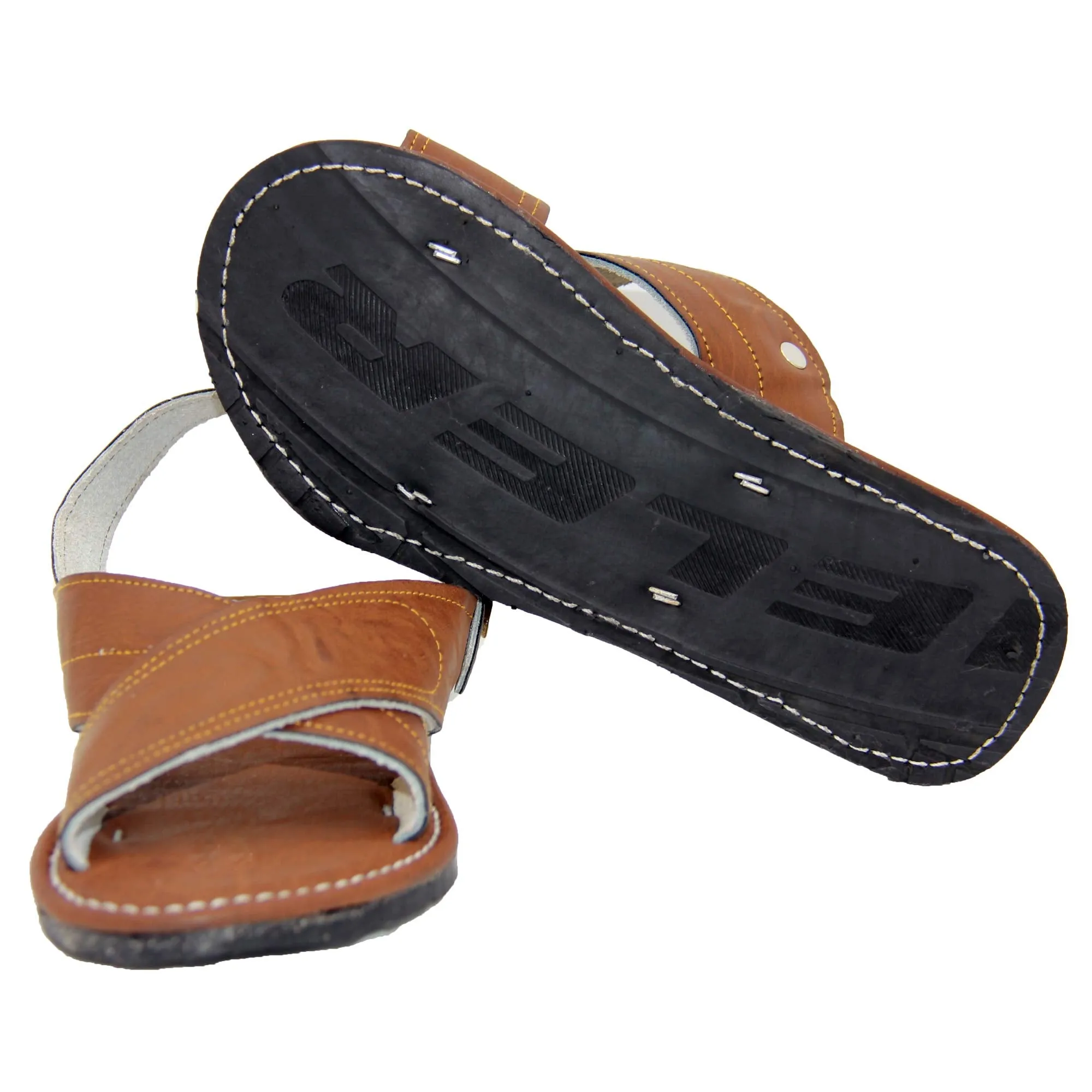 Men's Leather Solid Mexican Huarache Sandal Open Toe