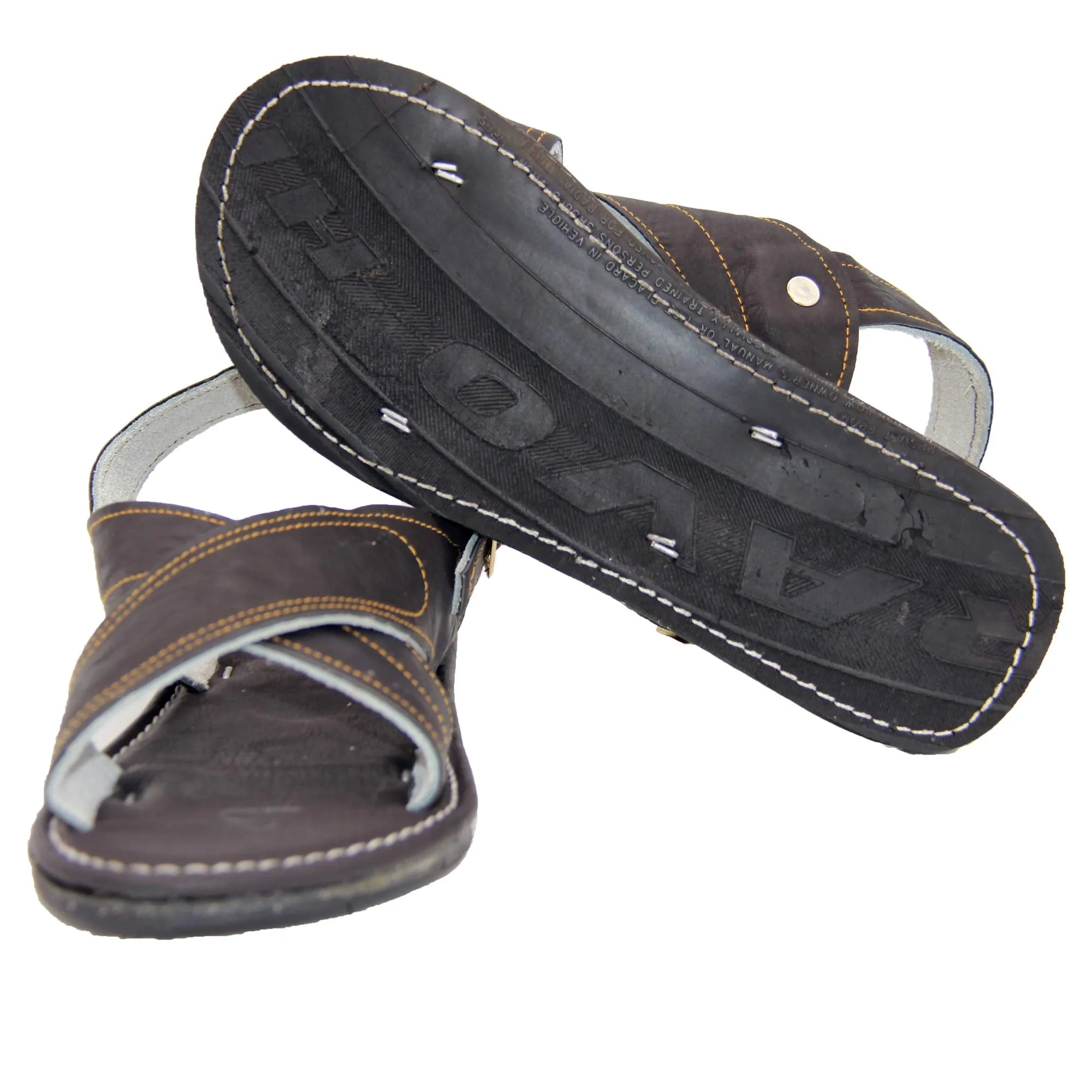 Men's Leather Solid Mexican Huarache Sandal Open Toe