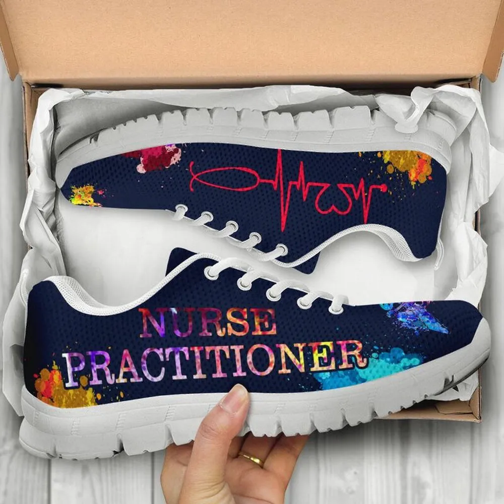 Nurse Sneaker, Nurse Watercolors Practitioner Sneakers, Best Shoes For Nurses