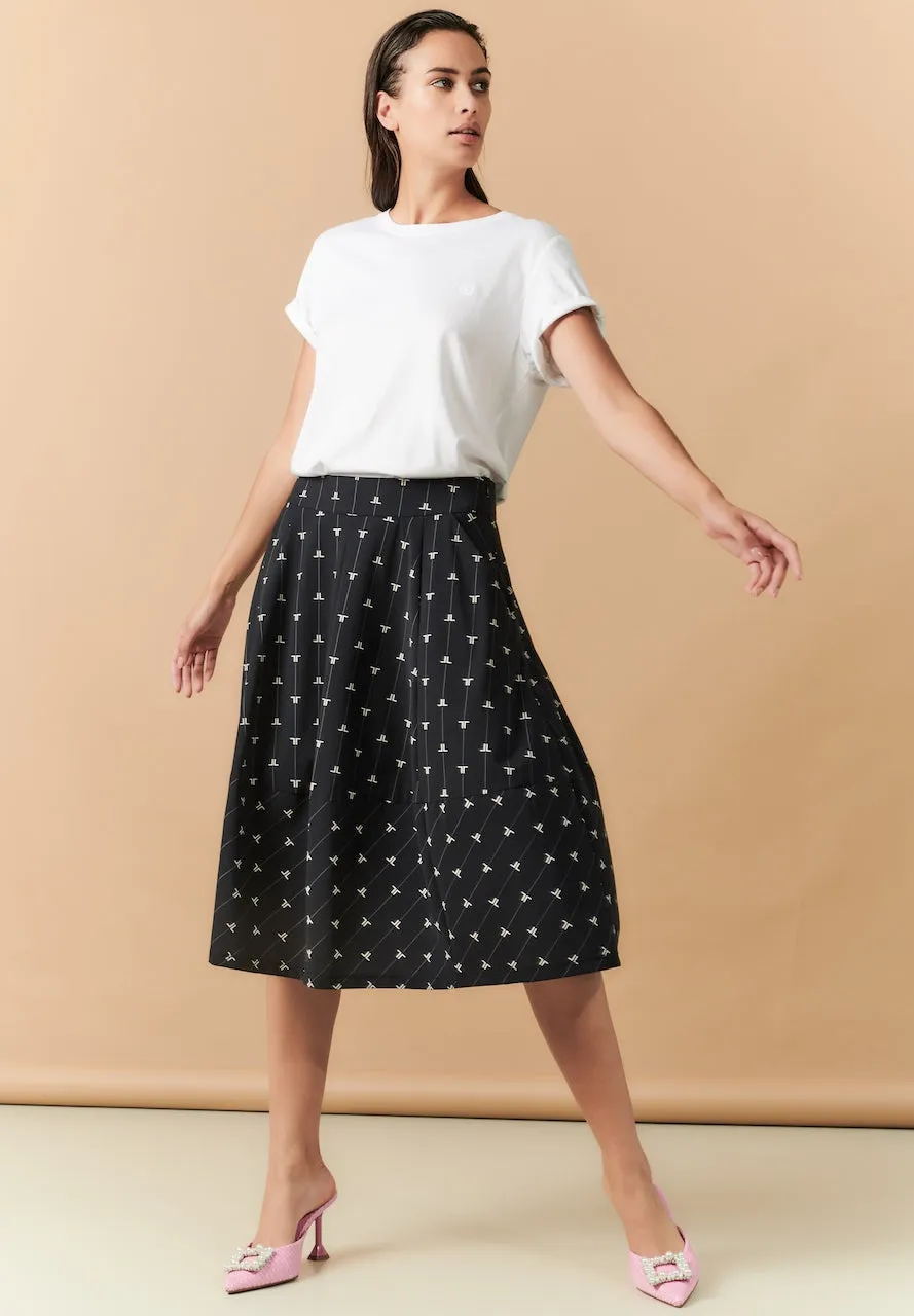 Skirt Karina Technical Jersey | Black