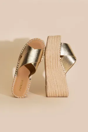 TOGETHER RAFFIA PLATFORMS [ONLINE EXCLUSIVE]