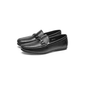 Weavingluxe Leather Slip On Loafers